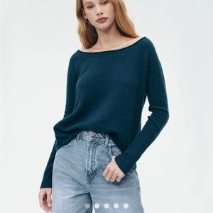 NWT Naadam Cashmere Boatneck sweater